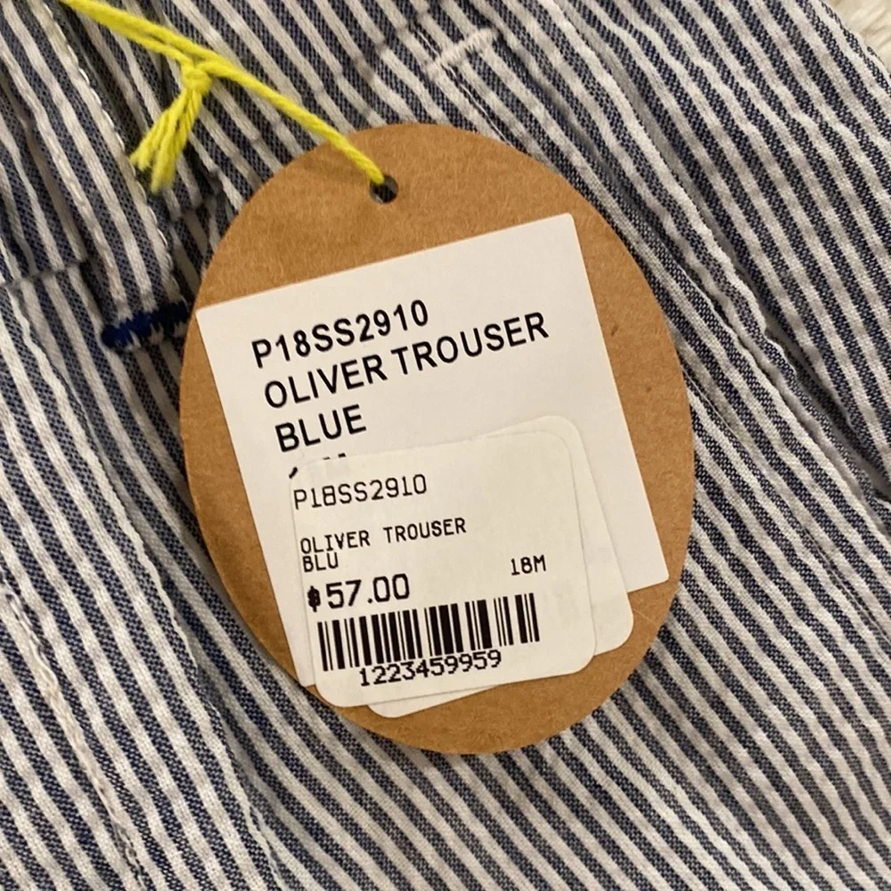 PRICE DROP‼️NWT EGG by Susan Lazar Blue and White Striped Pants size 18 months